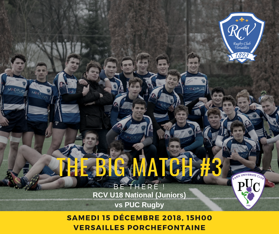Les Juniors du RC Versailles reçoivent le PUC