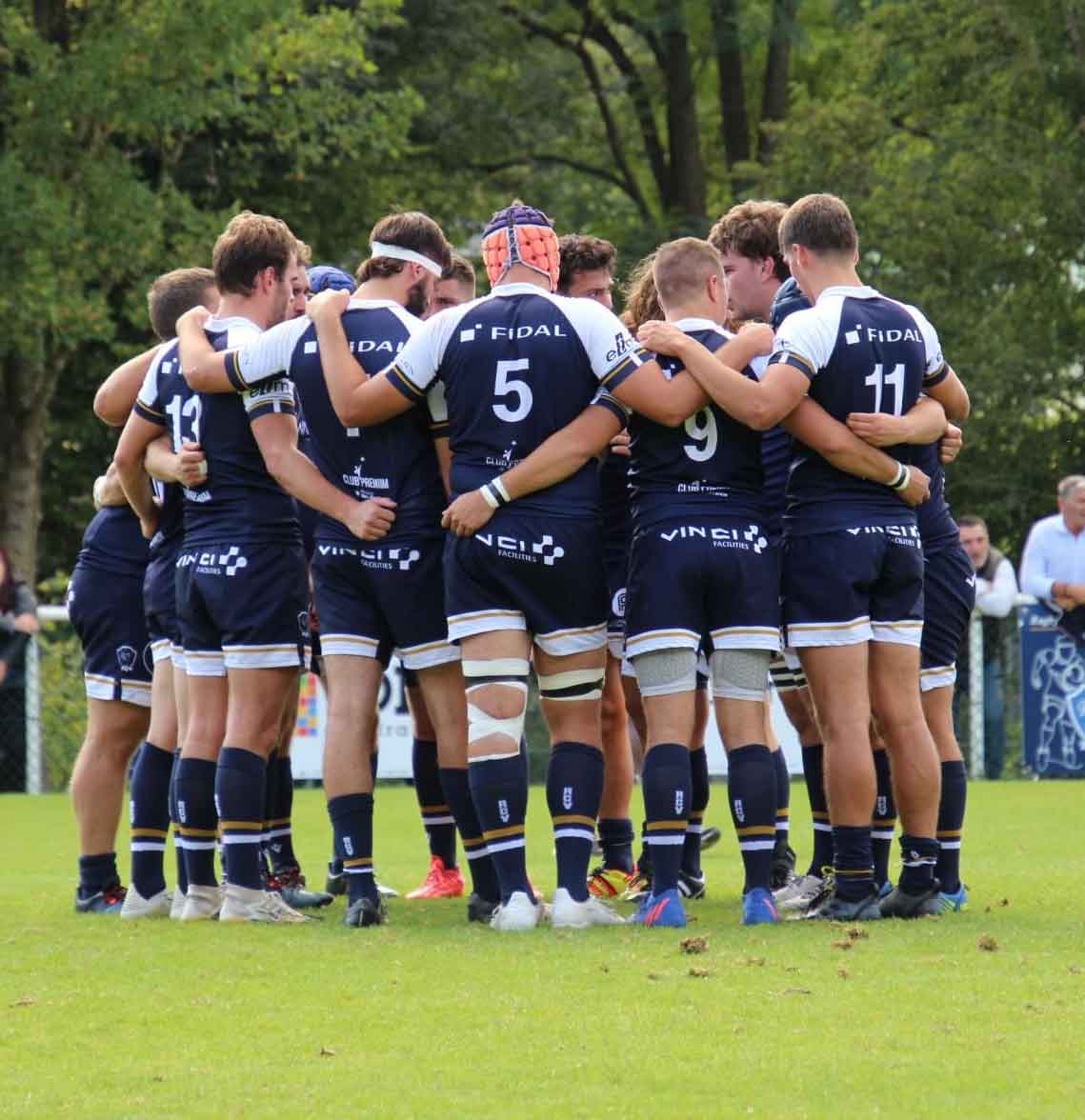 Photo d'équipe des Seniors du Rugby Club de Versailles, évoluant en Fédérale 2